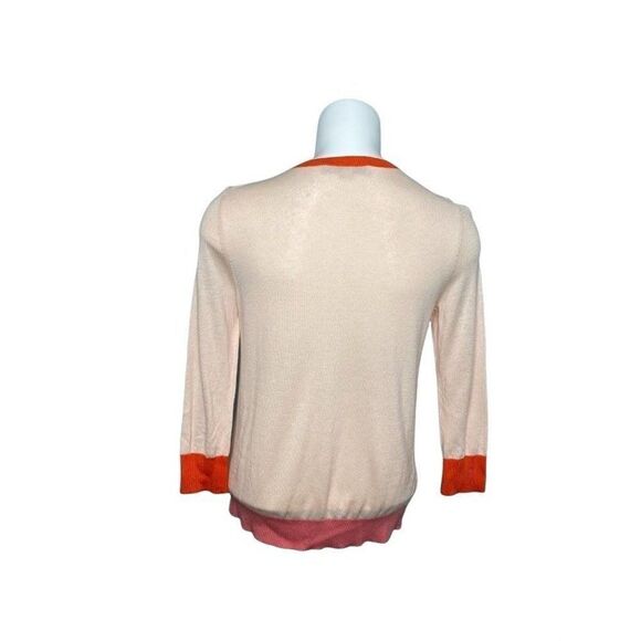 LOFT Peach Orange Lightweight Cardigan Small SP‎ - Picture 2 of 6